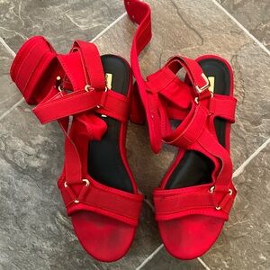 Red Women's Platform Sandals